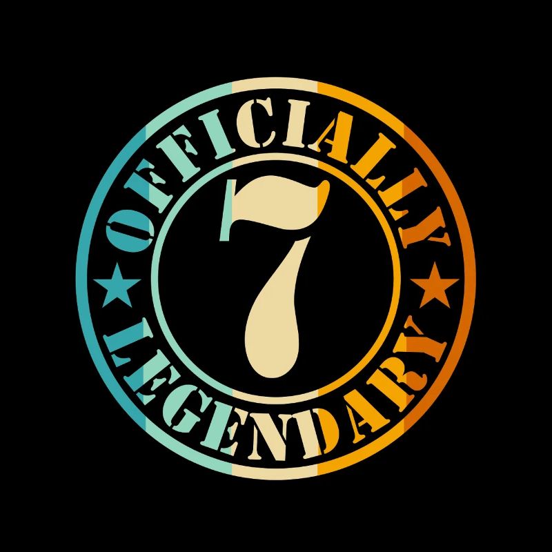 7. Geburtstag Junge Mädchen Offiziell Legende 7