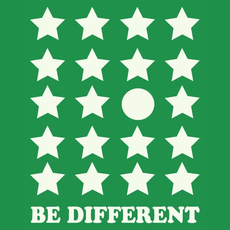 Be Different Star Grid Circle