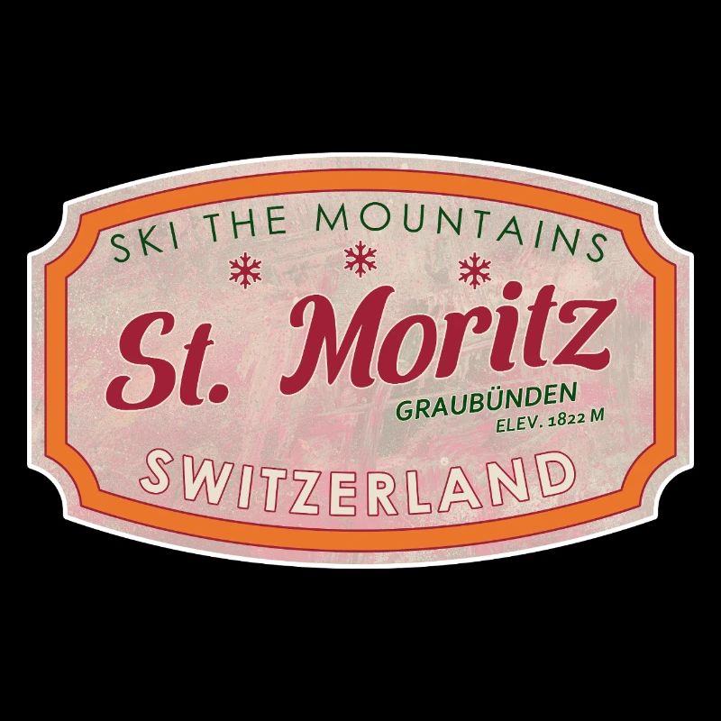 St Moritz Mountain Ski-Marke