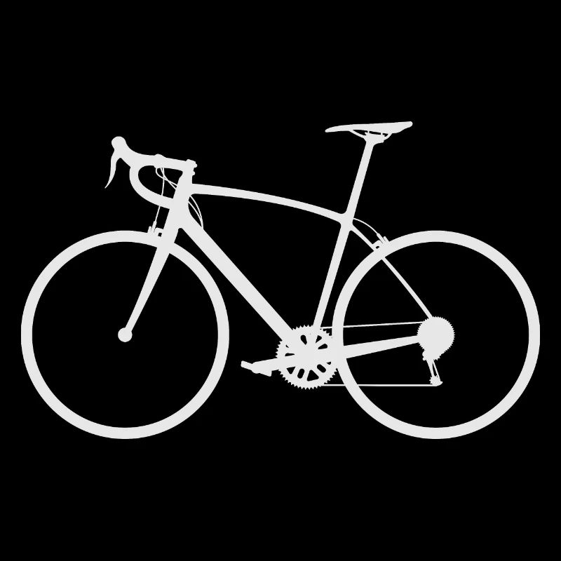 Dessin minimal du trait de vélo