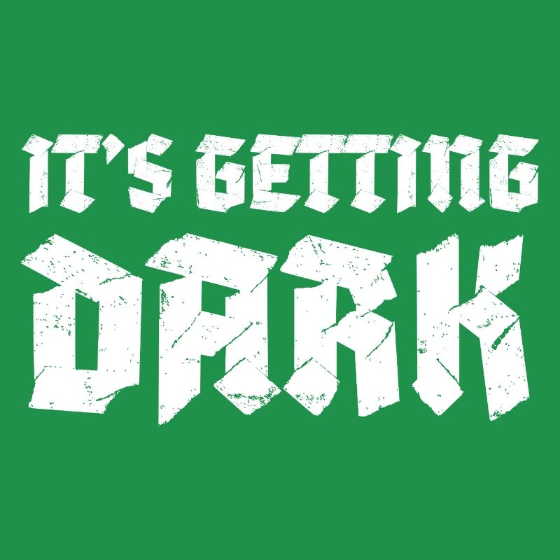 C’est Getting Dark Graffiti design typographique