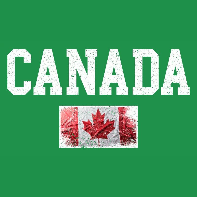 Distressed Canada Maple Flag