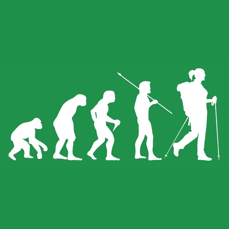 Evolution Hiking Woman Hiker