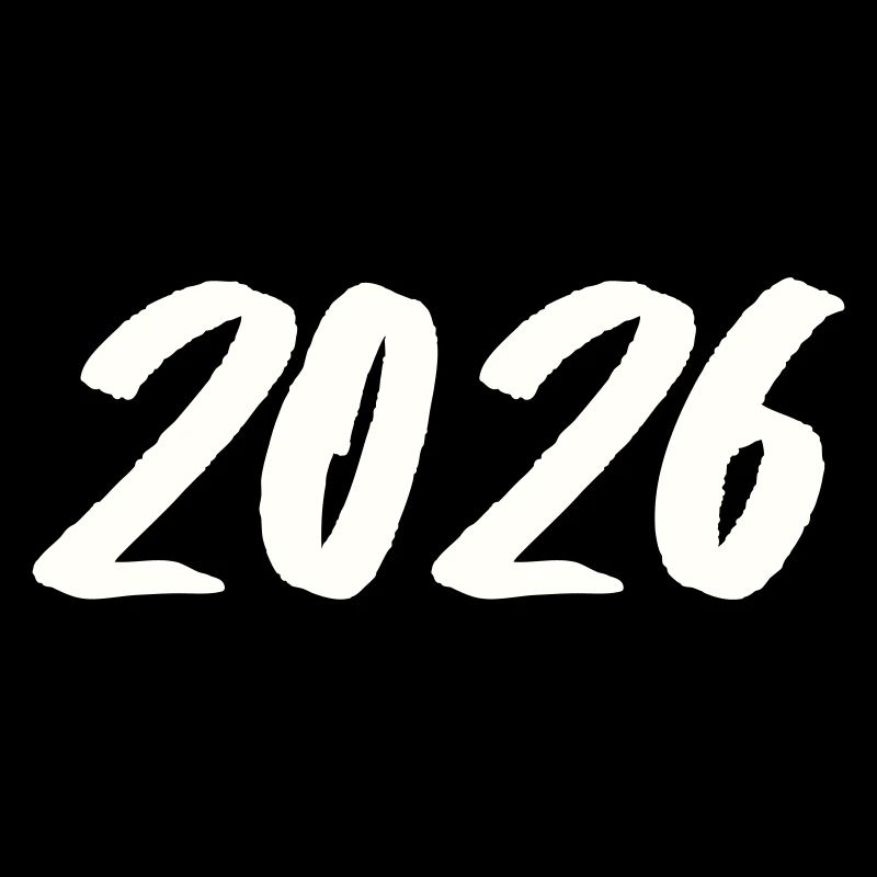 Year 2026 Brushstroke