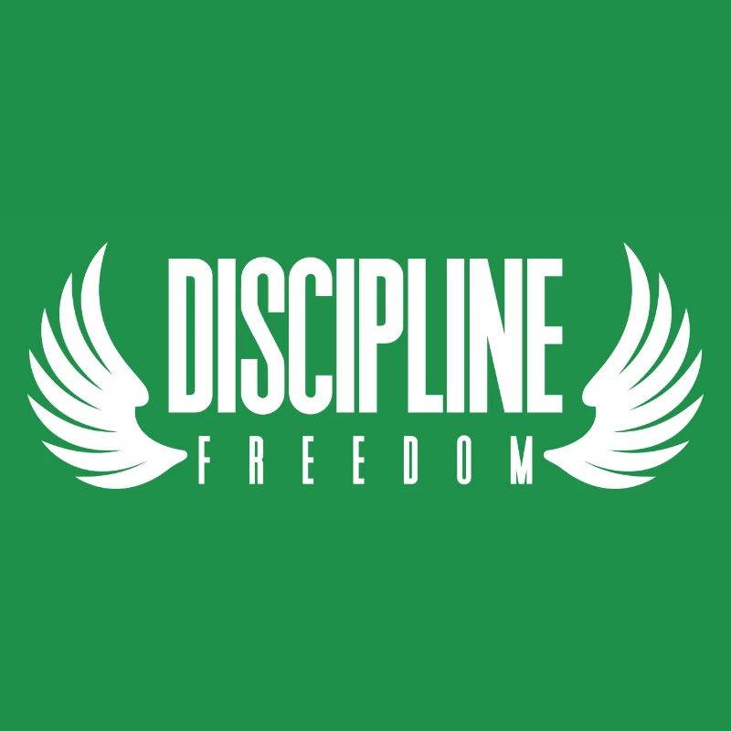 Discipline Equals Freedom Winged Mindset Tee