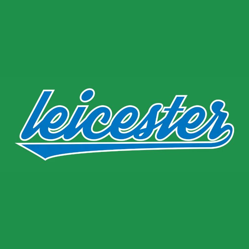 Leicester Blue Script Design