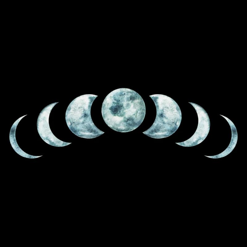 Moon Phases Mystical Lunar Design