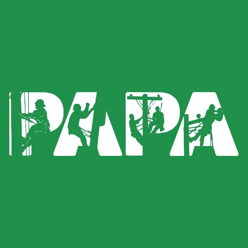 Electrical Line Worker Utility Papa Lineman Dad