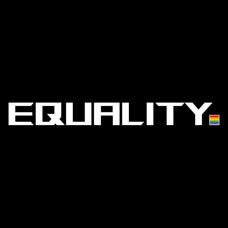 equality point rainbow black shirt