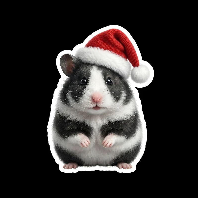 Small hamster with full cheeks