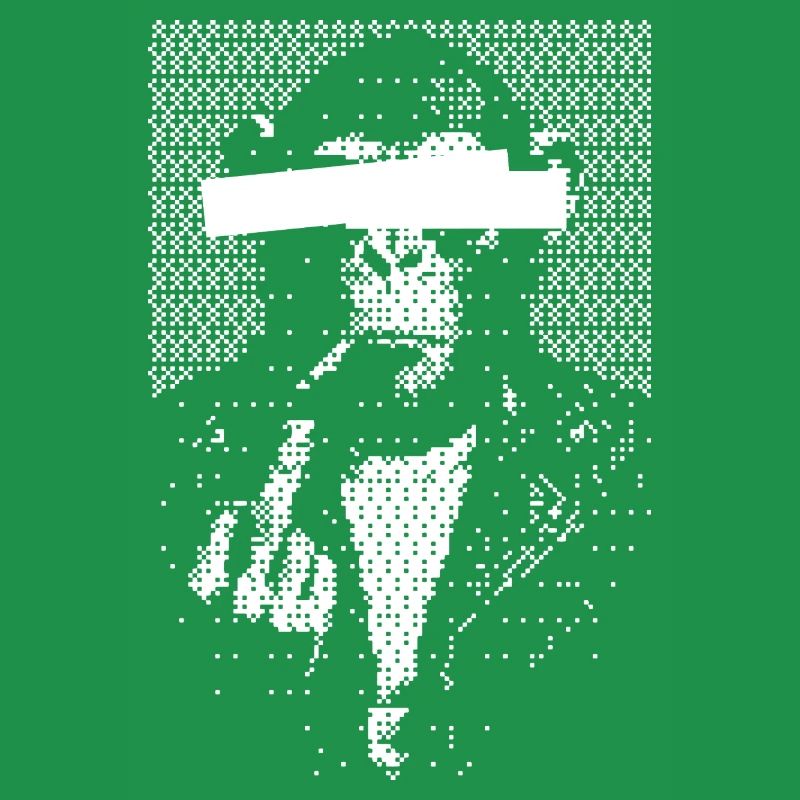 Blindfolded monkey criminal