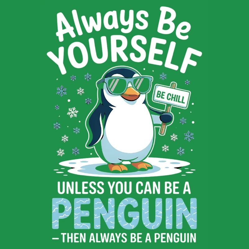 Sei immer du selbst, es sei denn, du kannst ein Pinguin sein