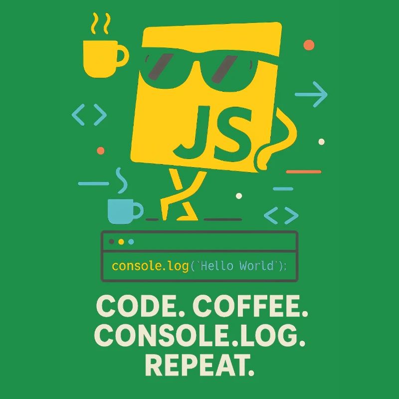Code Coffee Console.log Repeat JavaScript Programm