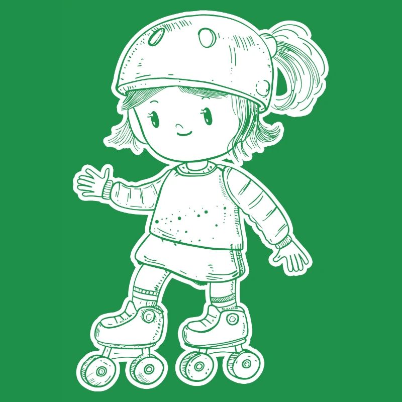 Rollschuhfahrerin