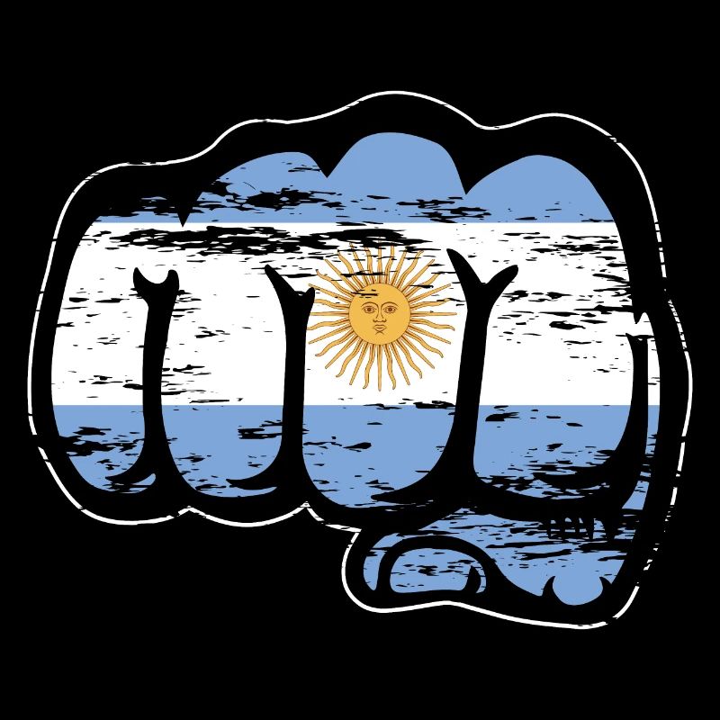 Argentinien Flagge Faust used