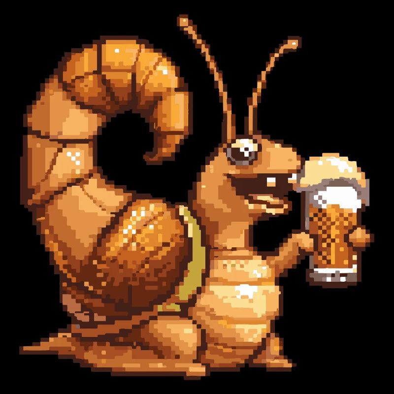 Escargot Pixel Bière