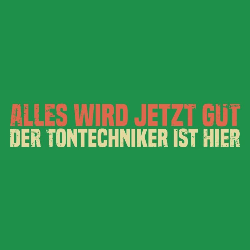 Alles wird jetzt gut der Tontechniker ist hier
