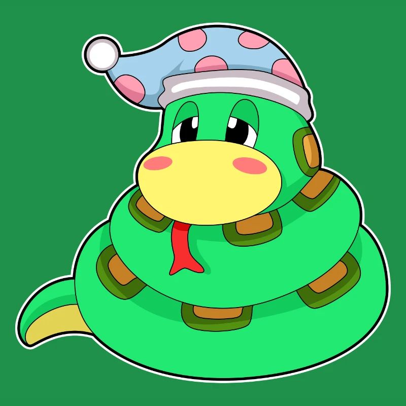 Snake Sleeping Nightcap