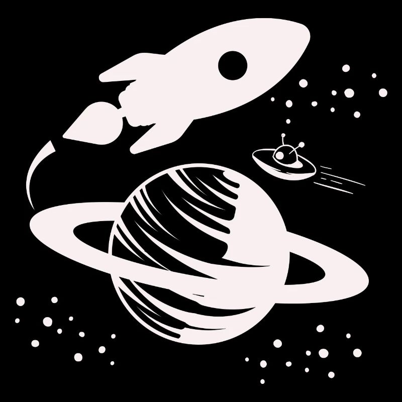 Astronaute - Space Rocket Universe Planet