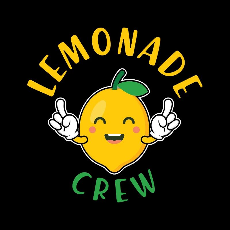 Funny Lemonade Crew Lemon Design