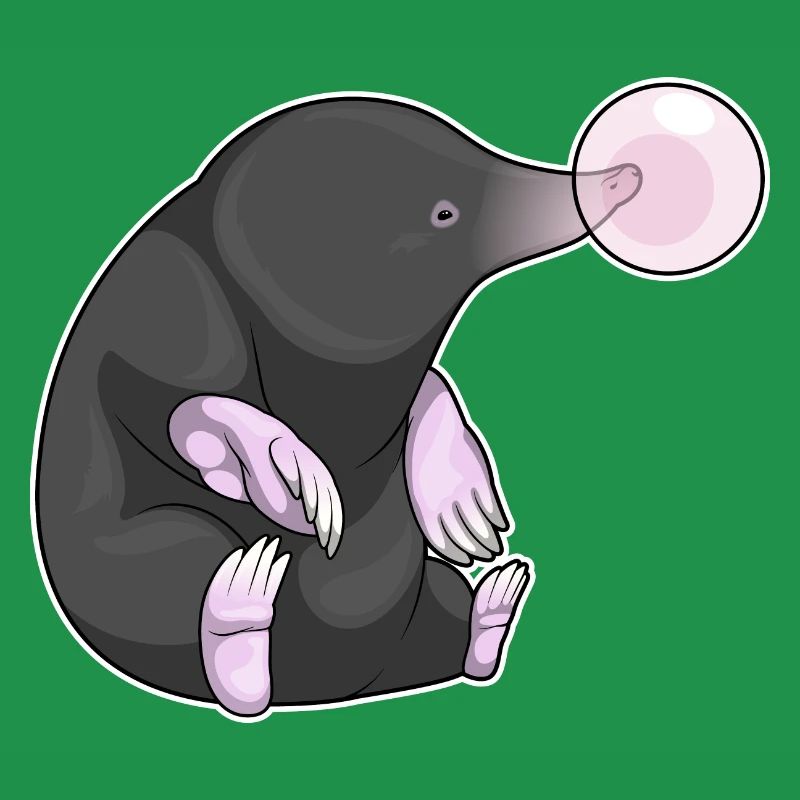 Mole chewing gum