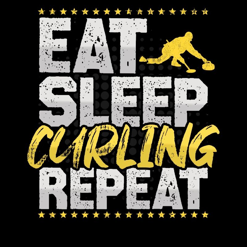 Curling Eat Sleep Repeat Eis Sport Hobby Curling