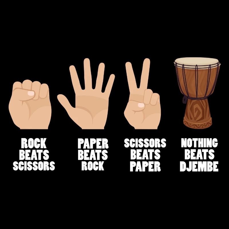 rock paper scissors djembe