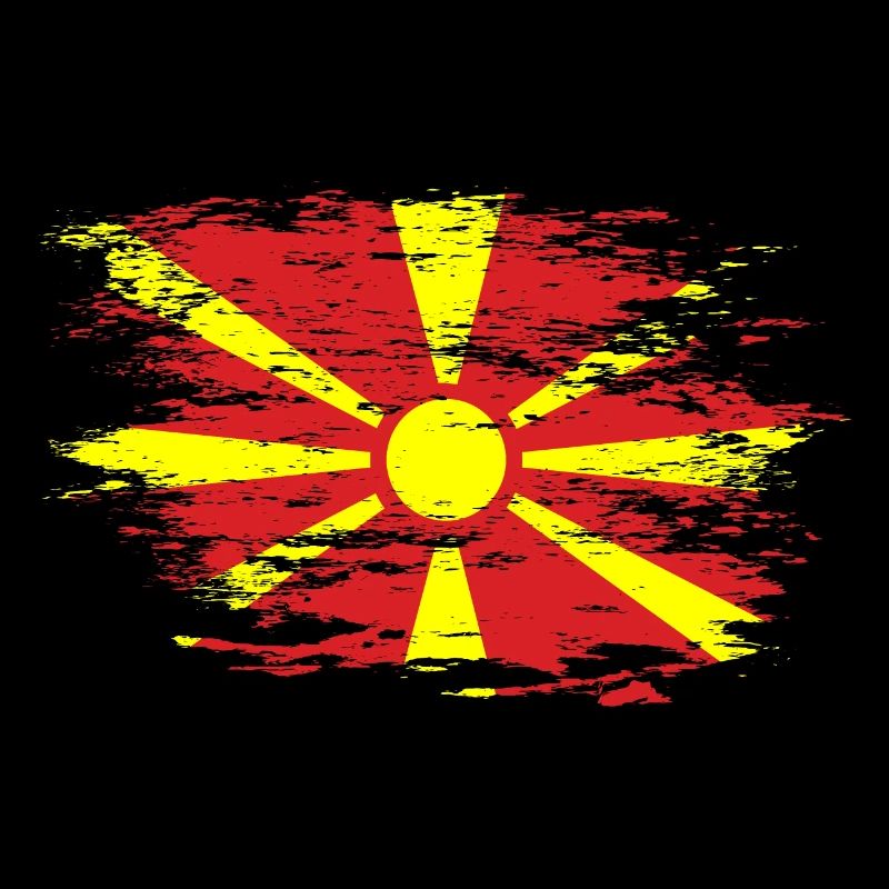 Drapeau de la Macédoine utilisé