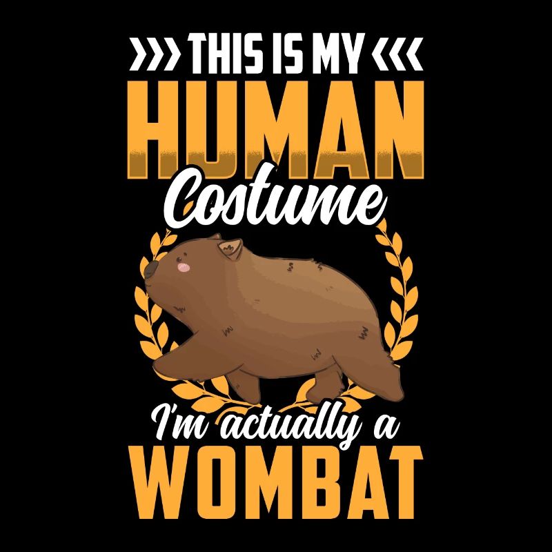 Wombat nur ein Kostüm Beuteltier Wombat