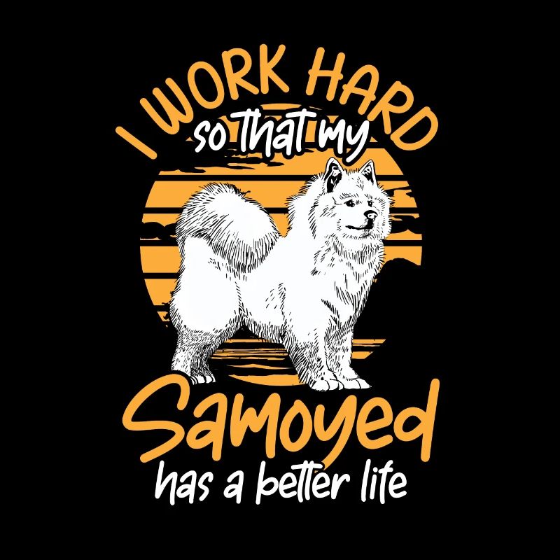 Travailler pour mon Samoyède Samoyède Samoyède Spitz