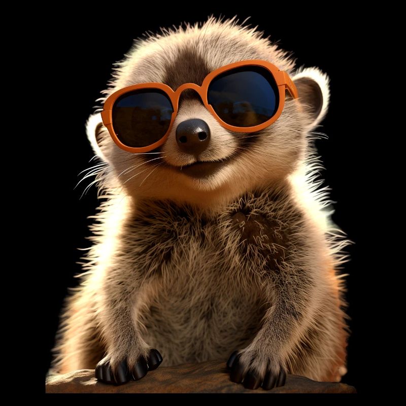Lunettes de soleil suricate mignon amant de surikate