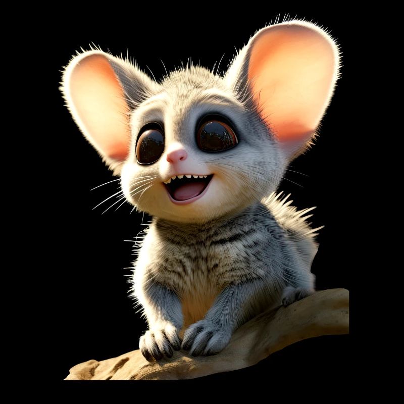 Galago Bush Bébé Singe Galagos Singe Mignon Galago