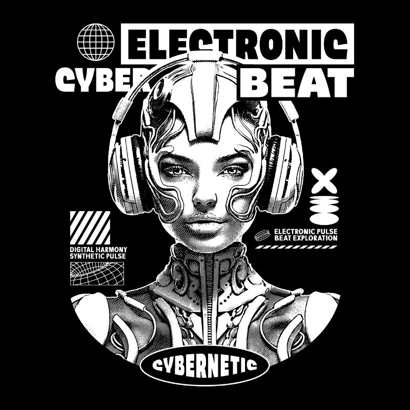 Electronic Cyber Beat Techno Shirt