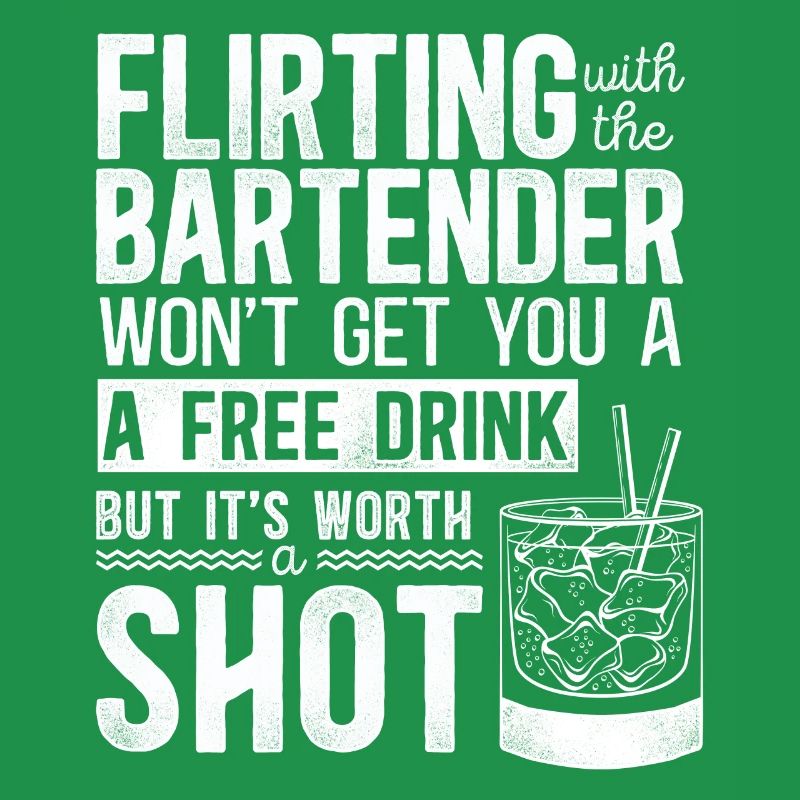 Bartender Mixologist Flirting With