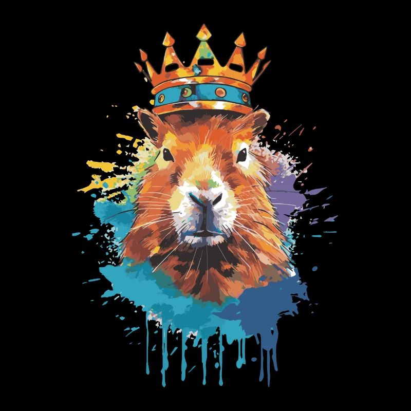 Capybara avec capybara couronne