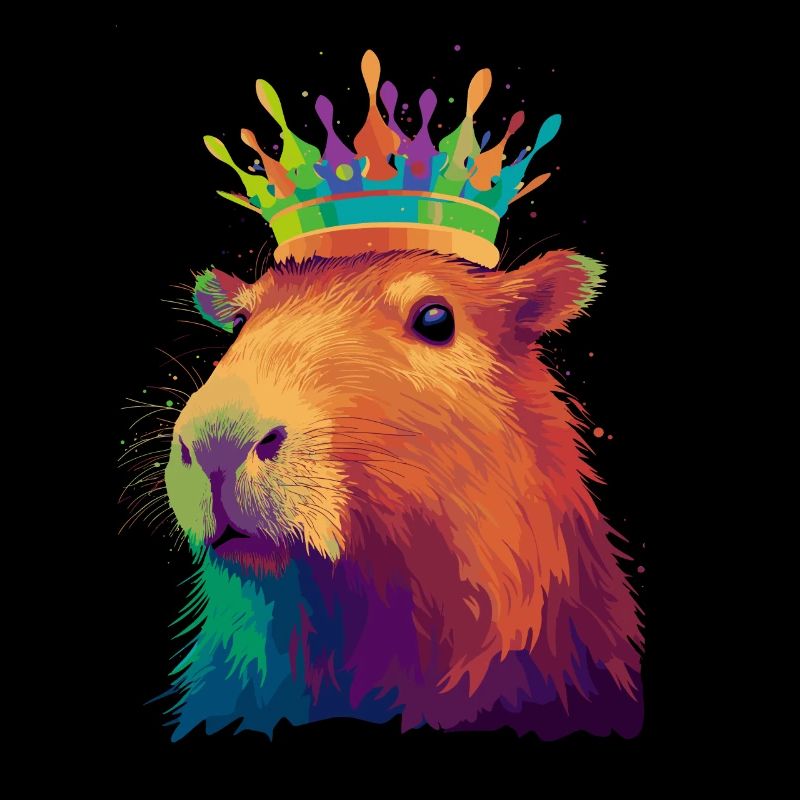 Capybara avec capybara couronne