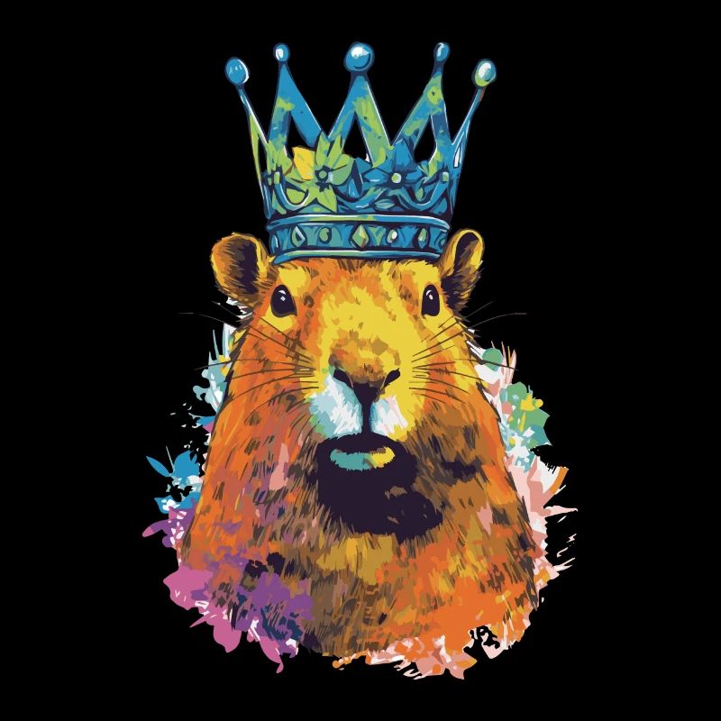Capybara avec capybara couronne