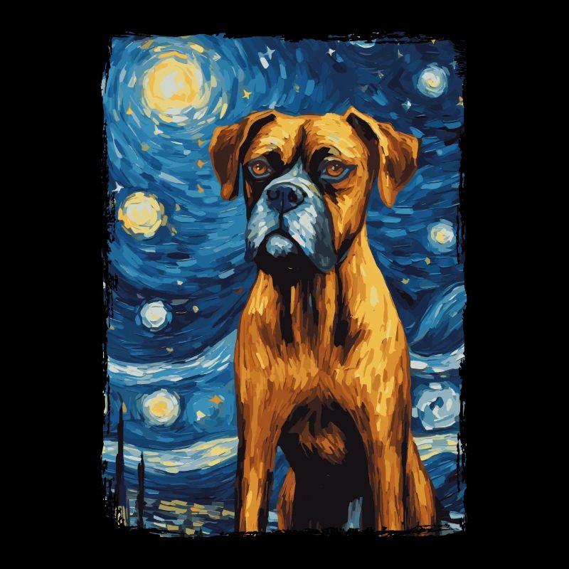 Boxer Starry Night