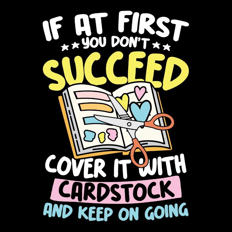 Cover it with cardstock and keep on going