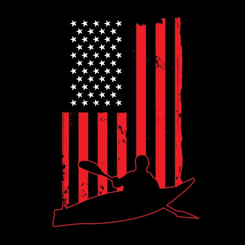 Rowing USA Flag Rowing Rowing Rowing Canoe