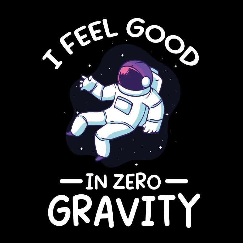 Astronaute Je me sens bien dans Zero Gravity Spaceman
