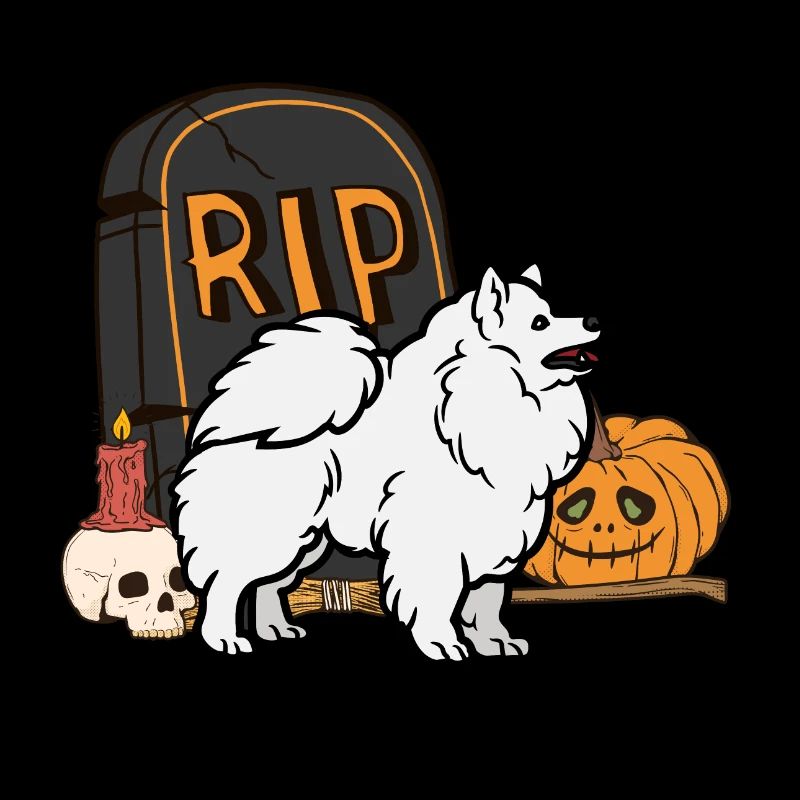 Süßer Spitz Halloween Kostüm Hund