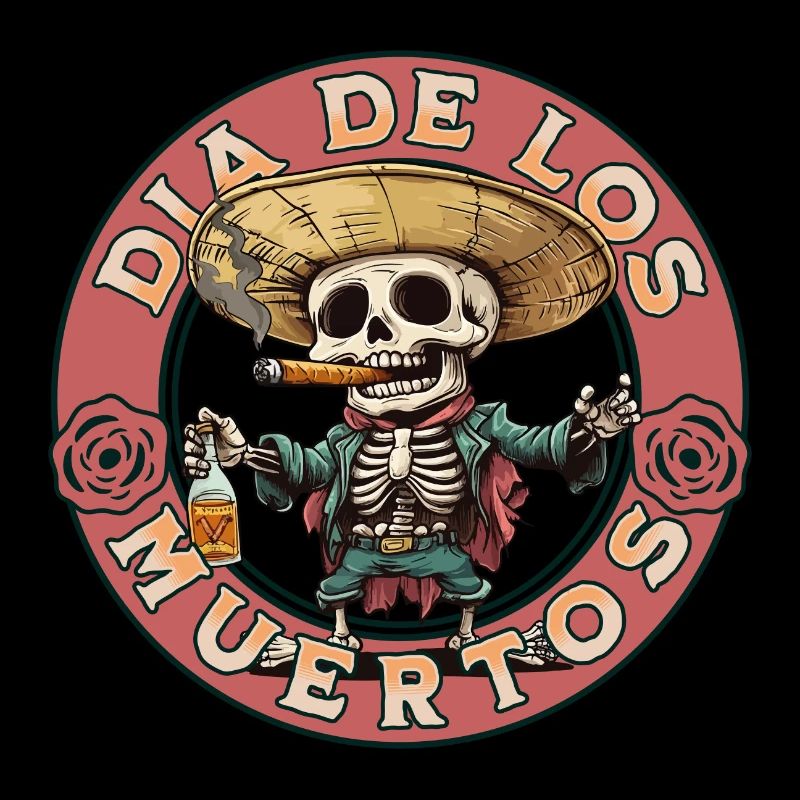 Dia De Los Muertos Skull Skull Tequilla