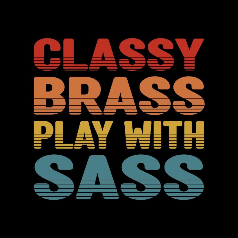 Pièce de cuivres chic avec Sass Euphoniumist Retro