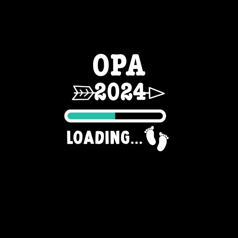 Ich werde Opa 2024 - Babyfüsse mit Loading Screen