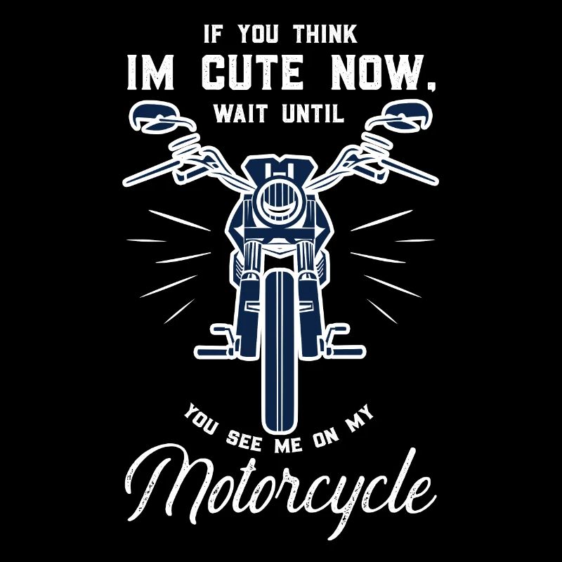 Old School Biker Chopper Motorradfahrer