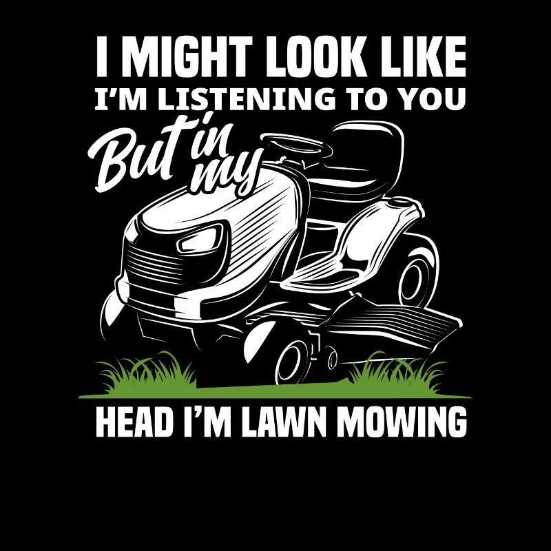 Landscaper Lawn Mower Thinking