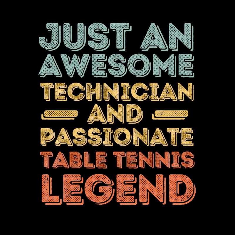 Technicien tennis de table rétro