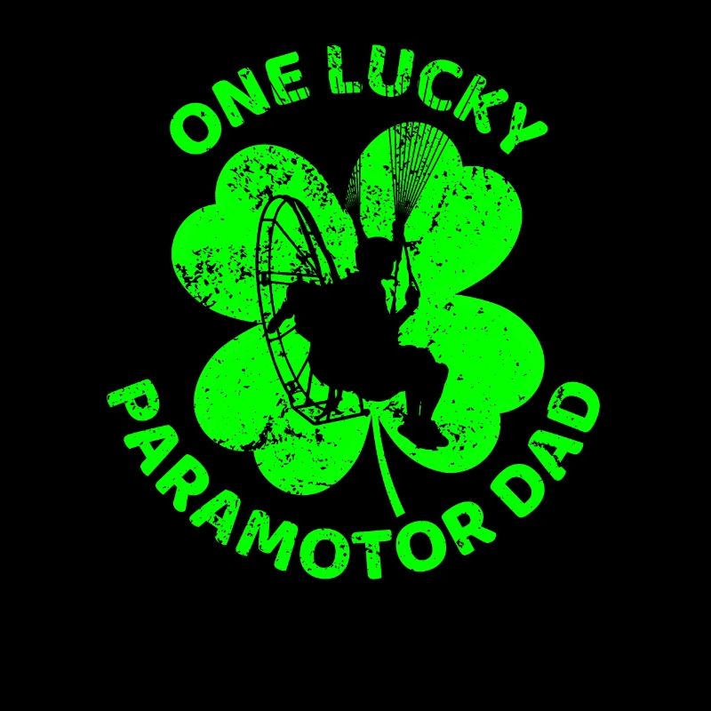 Paramotoring St. Patrick's day shamrock