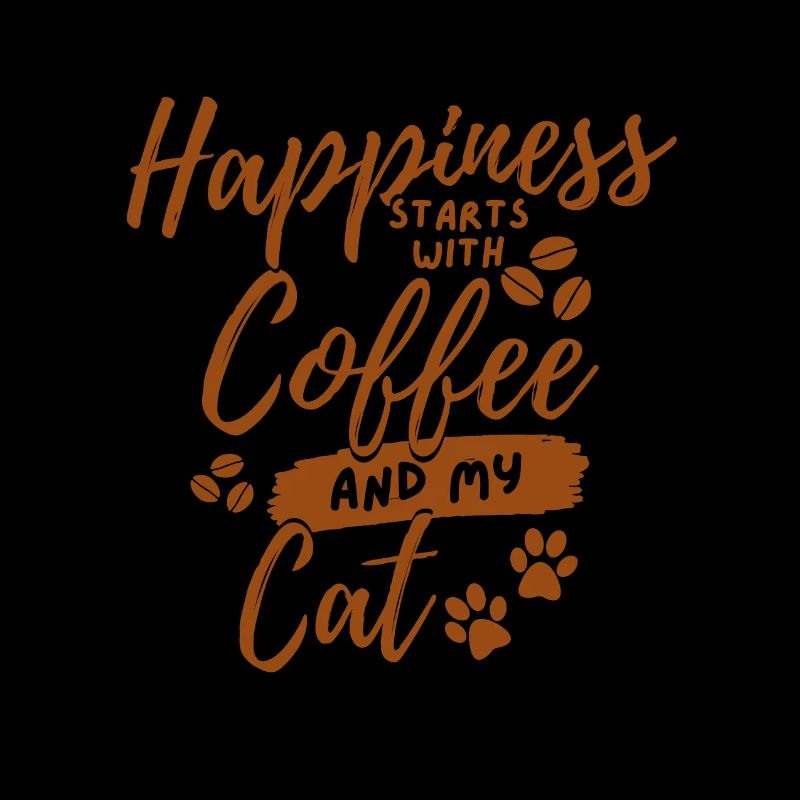 Amateur de chat de café